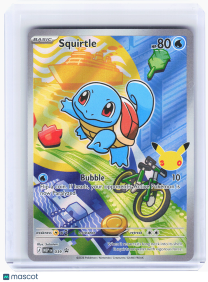 2026 Pokemon—Squirtle #039 Mega Evolution Promo—Black Star Promo Holo