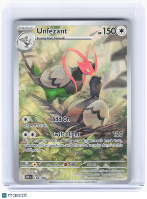 2025 Pokemon—Unfezant #150 Black Bolt—Illustration Rare Holo