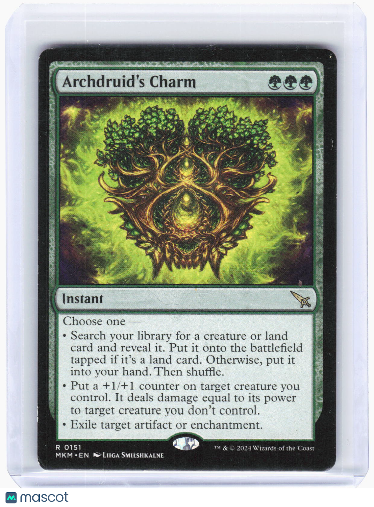 2024 Magic: The Gathering—Archdruid's Charm #151 (MKM)—Rare Non-Foil (LP)