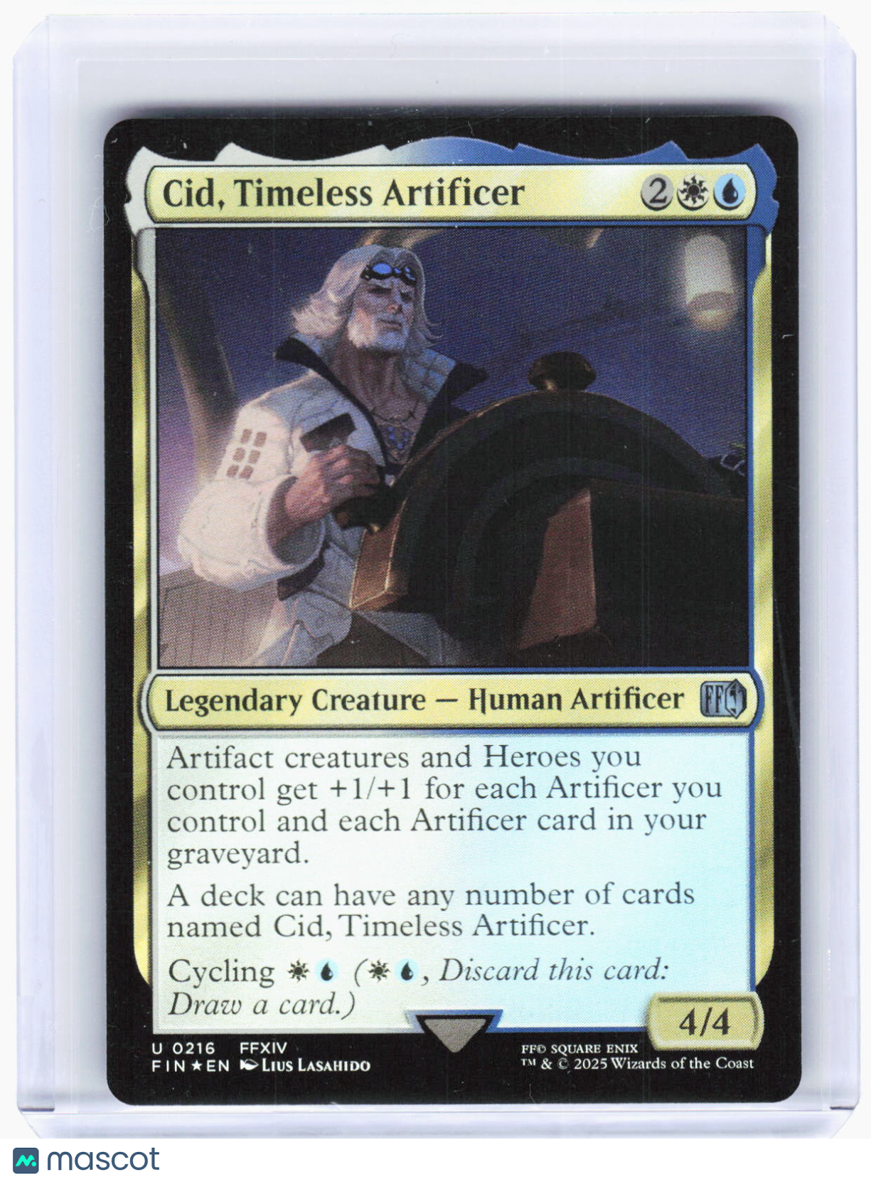 2025 Magic: The Gathering—Cid, Timeless Artificer #216 (FIN)—Uncommon Foil