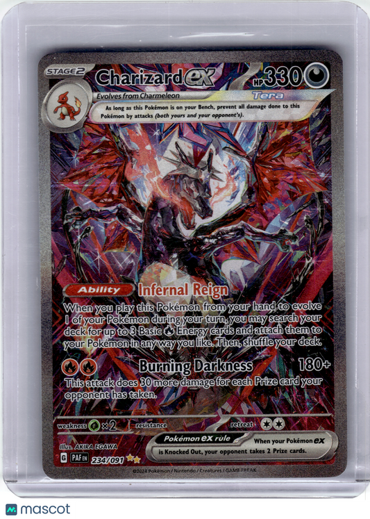2024 Pokemon—Charizard ex #234 Paldean Fates—Special Illustration Rare Holo