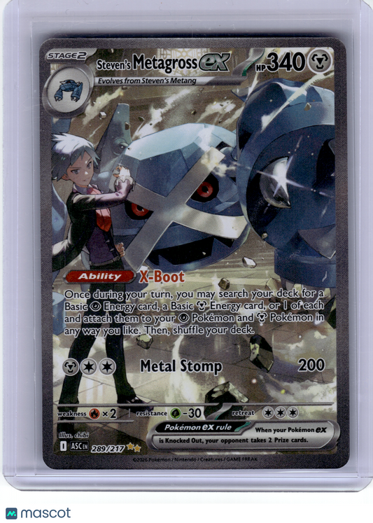 2026 Pokemon—Steven's Metagross ex #289 Ascended Heroes—SIR Holo