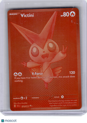 2025 Pokemon—Victini #171 Black Bolt—Black White Rare Holo