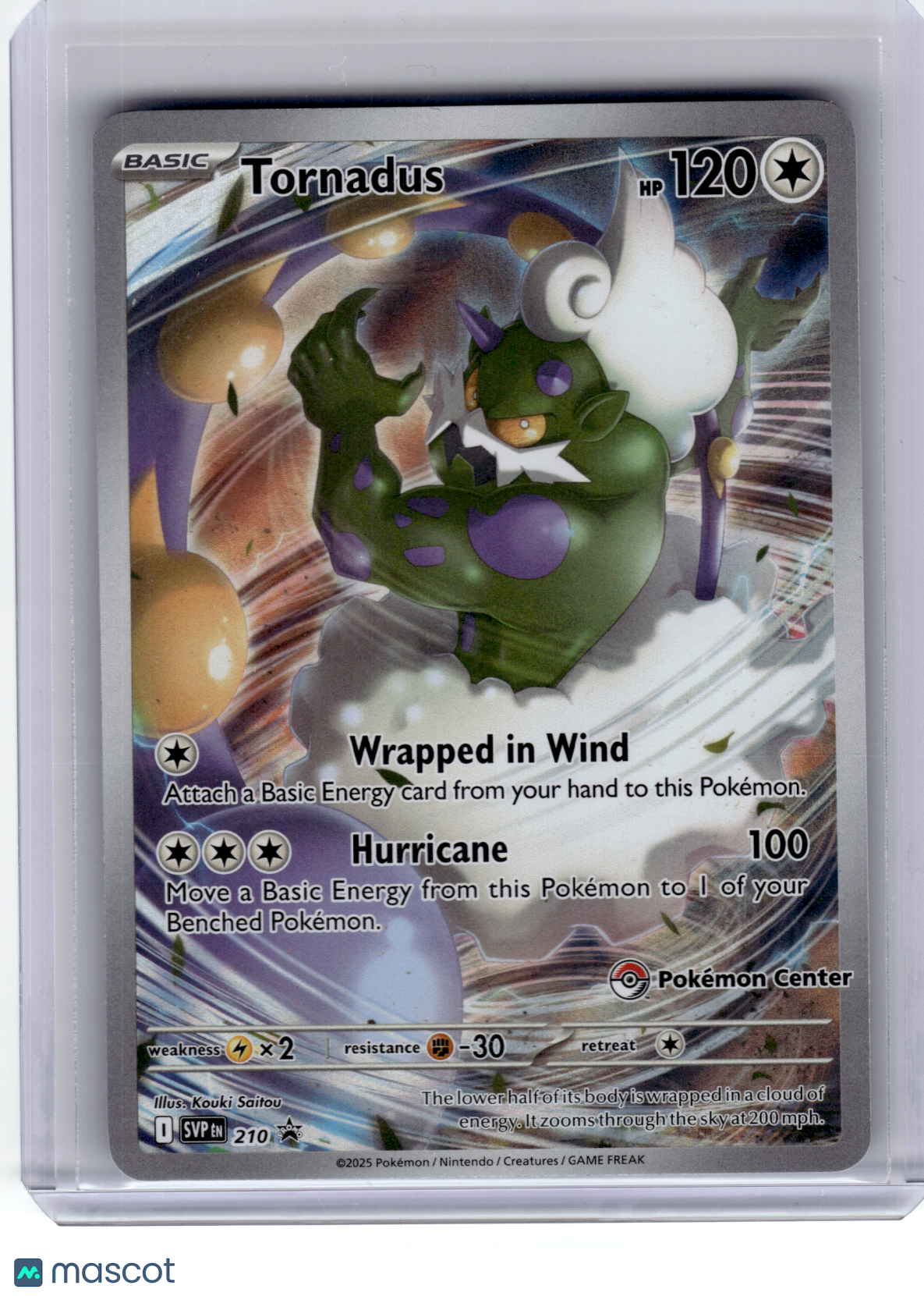 2025 Pokemon—Tornadus #210 Scarlet & Violet—Black Star Promo Holo (Poke. Center)