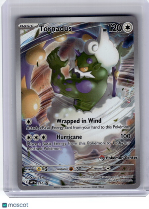 2025 Pokemon—Tornadus #210 Scarlet & Violet—Black Star Promo Holo (Poke. Center)