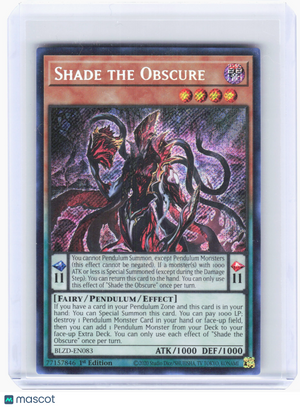 2020 Yu-Gi-Oh! TCG—Shade the Obscure #BLZD-EN083 Blazing Dominion—SR Foil 1st ED