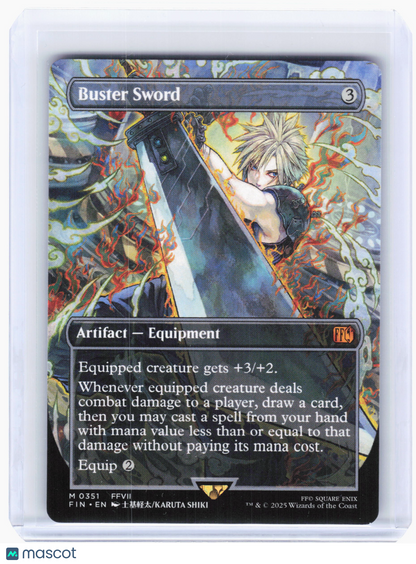 2025 Magic: The Gathering—Buster Sword #0351 FIN—M Rare Nonfoil (Borderless)