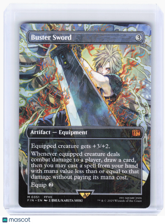 2025 Magic: The Gathering—Buster Sword #0351 FIN—M Rare Nonfoil (Borderless)