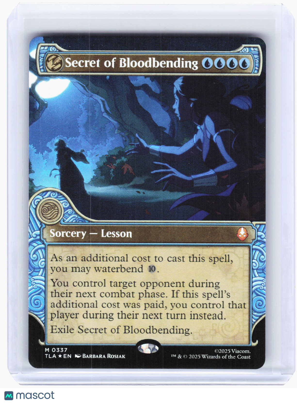 2025 MTG—Secret of Bloodbending #0337 TLA—M Rare Foil (Extended Art) Showcase