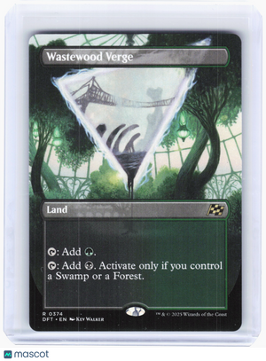 2025 Magic: The Gathering—Wastewood Verge #0374 DFT—Rare Nonfoil (Borderless)