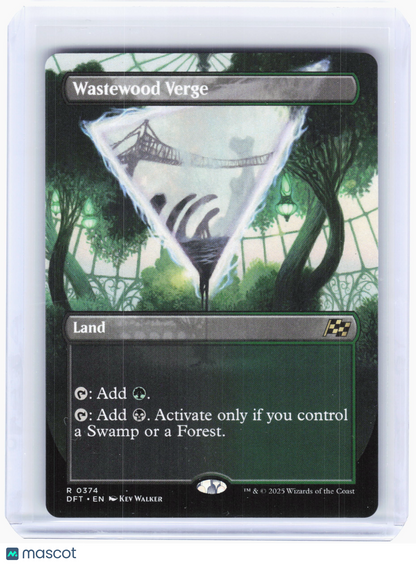 2025 Magic: The Gathering—Wastewood Verge #0374 DFT—Rare Nonfoil (Borderless)