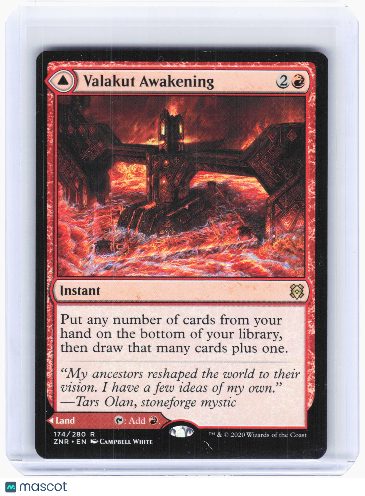 2020 Magic: The Gathering—Valakut Awakening #174 ZNR—Rare Nonfoil (Double-Sided)