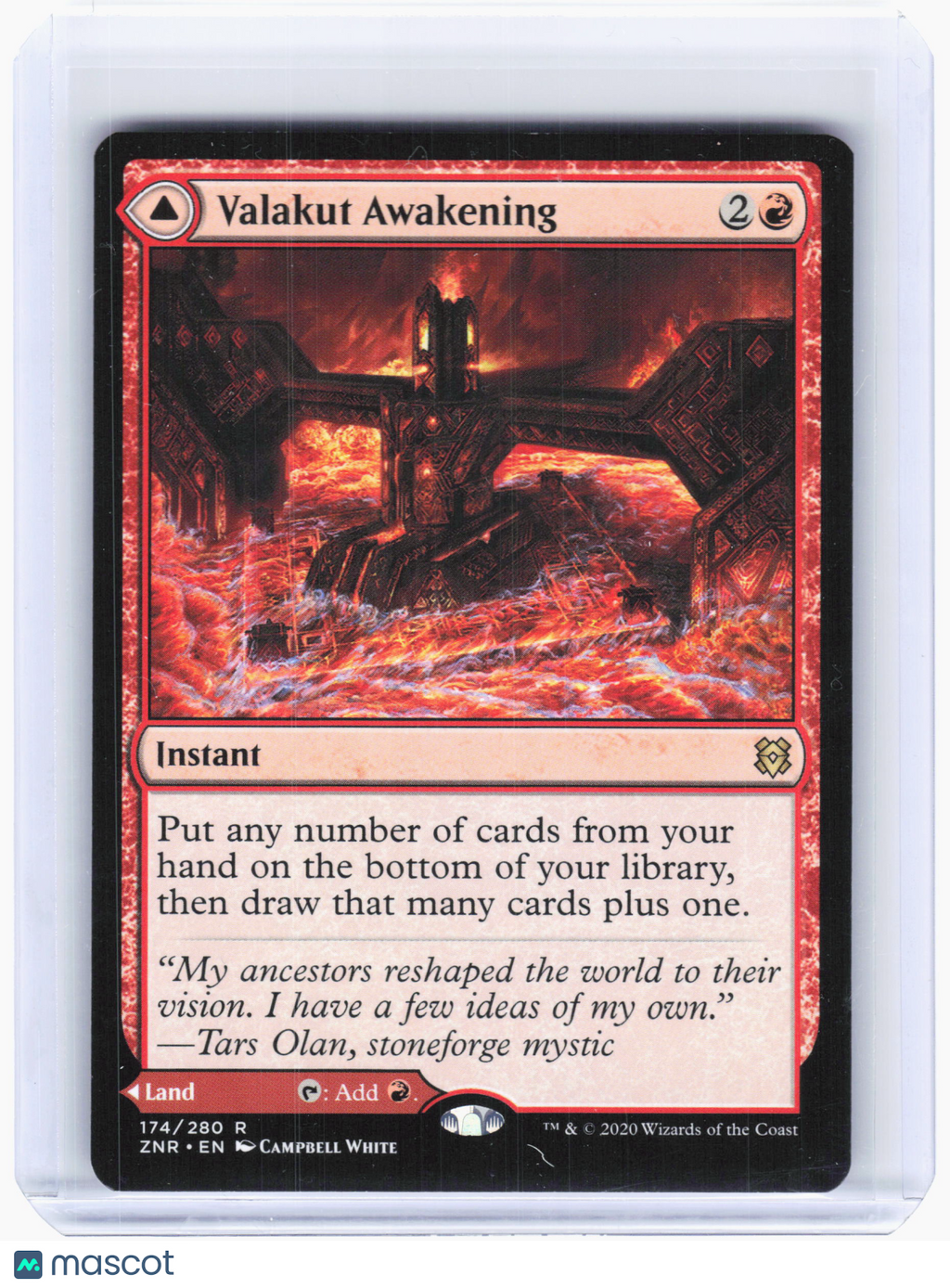 2020 Magic: The Gathering—Valakut Awakening #174 ZNR—Rare Nonfoil (Double-Sided)