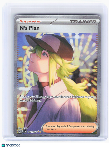 2025 Pokemon—N's Plan #170 Black Bolt—Special Illustration Rare Holo