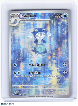 2023 Pokemon—Poliwhirl #176 Scarlet & Violet 151—Illustration Rare Holo
