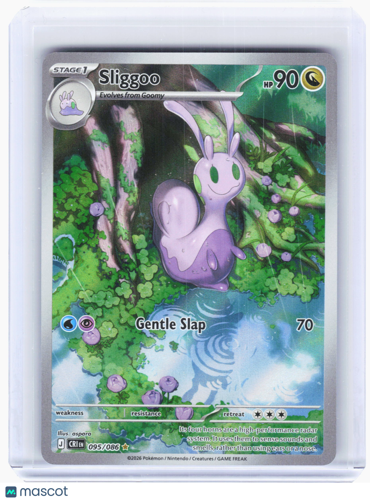 2026 Pokemon—Sliggoo #95 Chaos Rising—Illustration Rare Holo