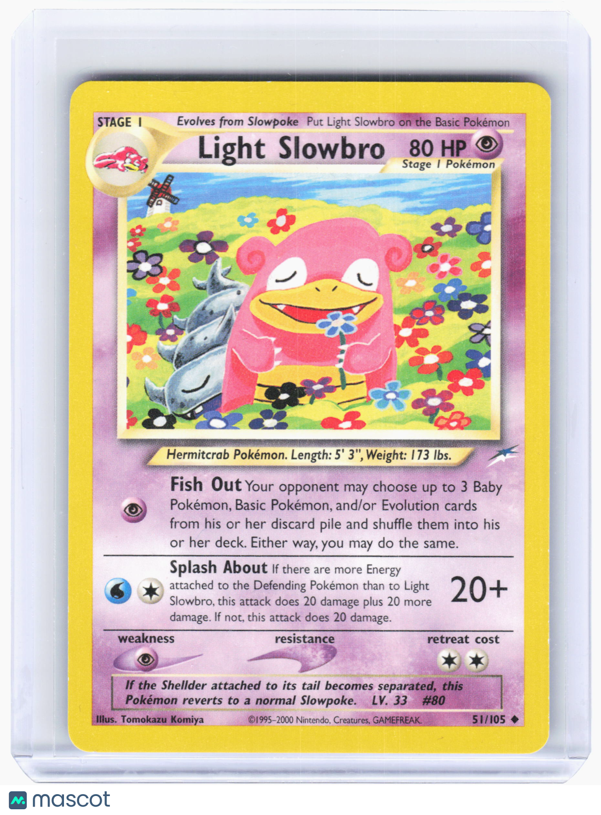2002 Pokemon—Light Slowbro #51 Neo Destiny—Uncommon Nonholo [Lightly Played]
