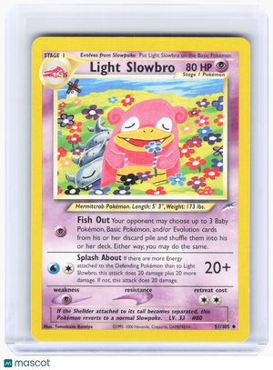 2002 Pokemon—Light Slowbro #51 Neo Destiny—Uncommon Nonholo [Lightly Played]