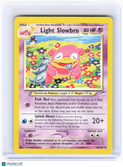 2002 Pokemon—Light Slowbro #51 Neo Destiny—Uncommon Nonholo [Lightly Played]