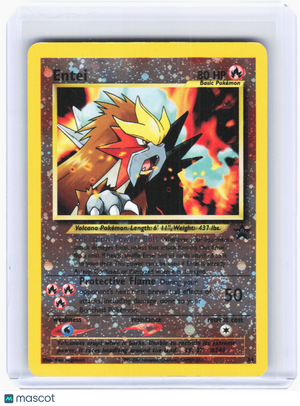 2001 Pokemon—Entei #34 WoTC Promo—Promo Reverse Holo [Damaged]