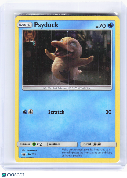 2019 Pokemon—Psyduck #SM199 SM Promos—Promo Nonholo [Sealed]