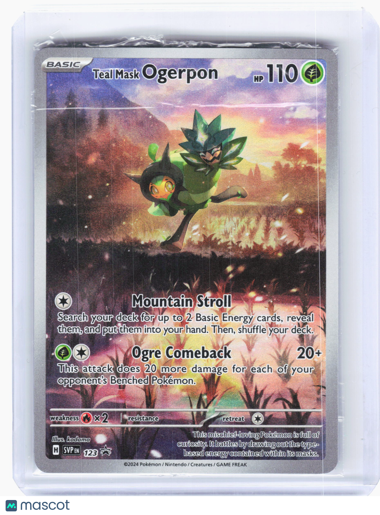 2024 Pokemon—Teal Mask Ogerpon #123 SVP—Black Star Promo Holo [Sealed]