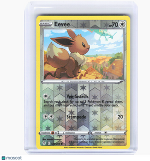 2021 Pokemon—Eevee #125/203 Evolving Skies—Common Reverse Holo