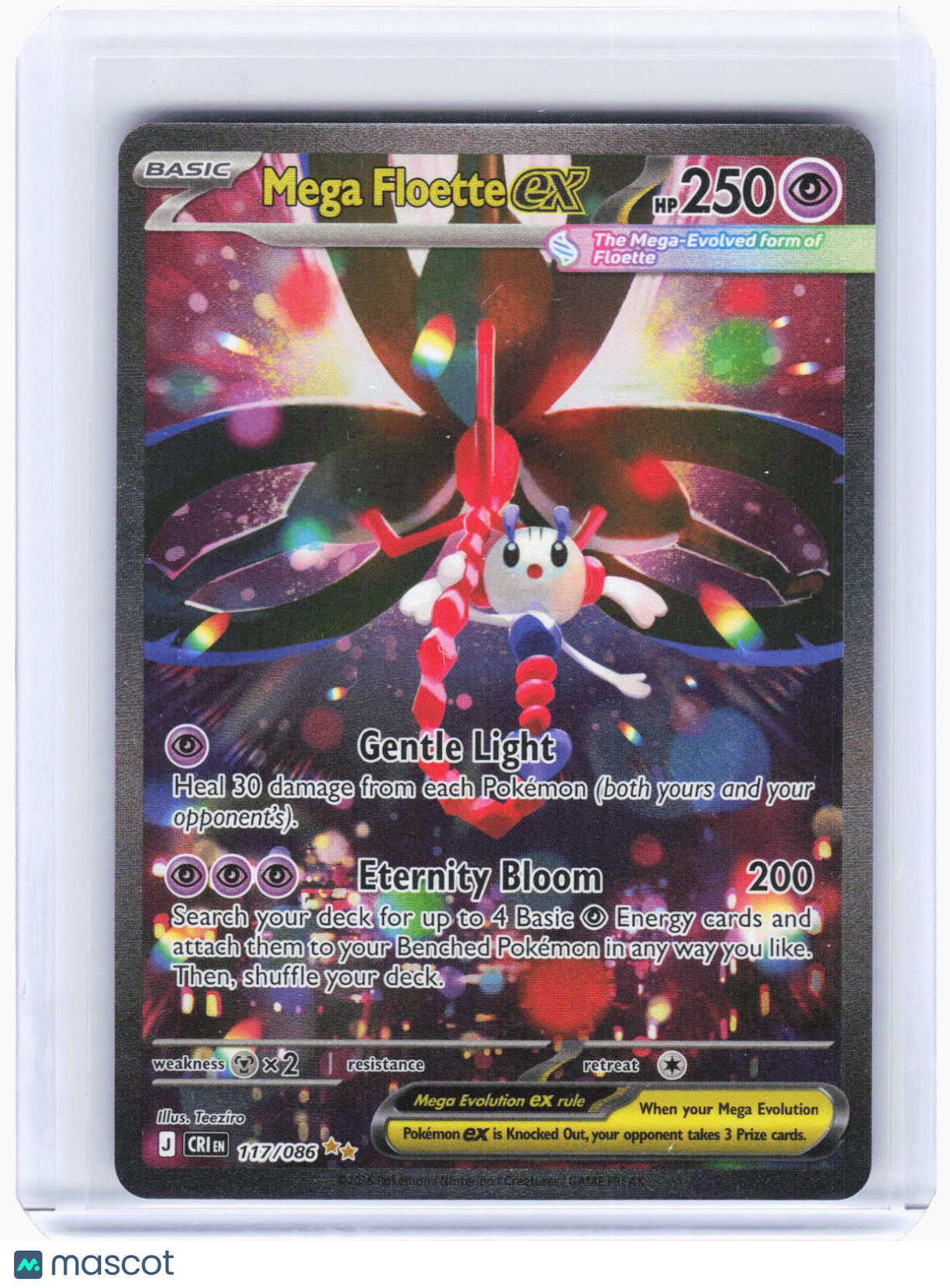 2026 Pokemon—Mega Floette ex #117/86 Chaos Rising—Special Illustration Rare Holo