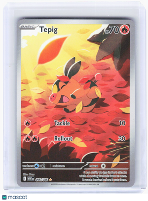 2025 Pokemon—Tepig #96/86 White Flare—Illustration Rare Foil
