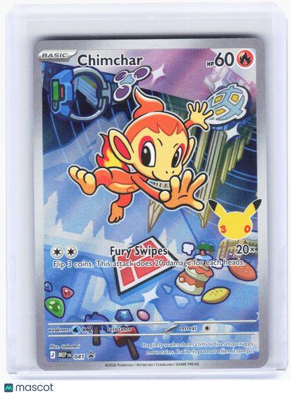 2026 Pokemon—Chimchar #041 Mega Evolution Promo Cards—Black Star Promo Foil