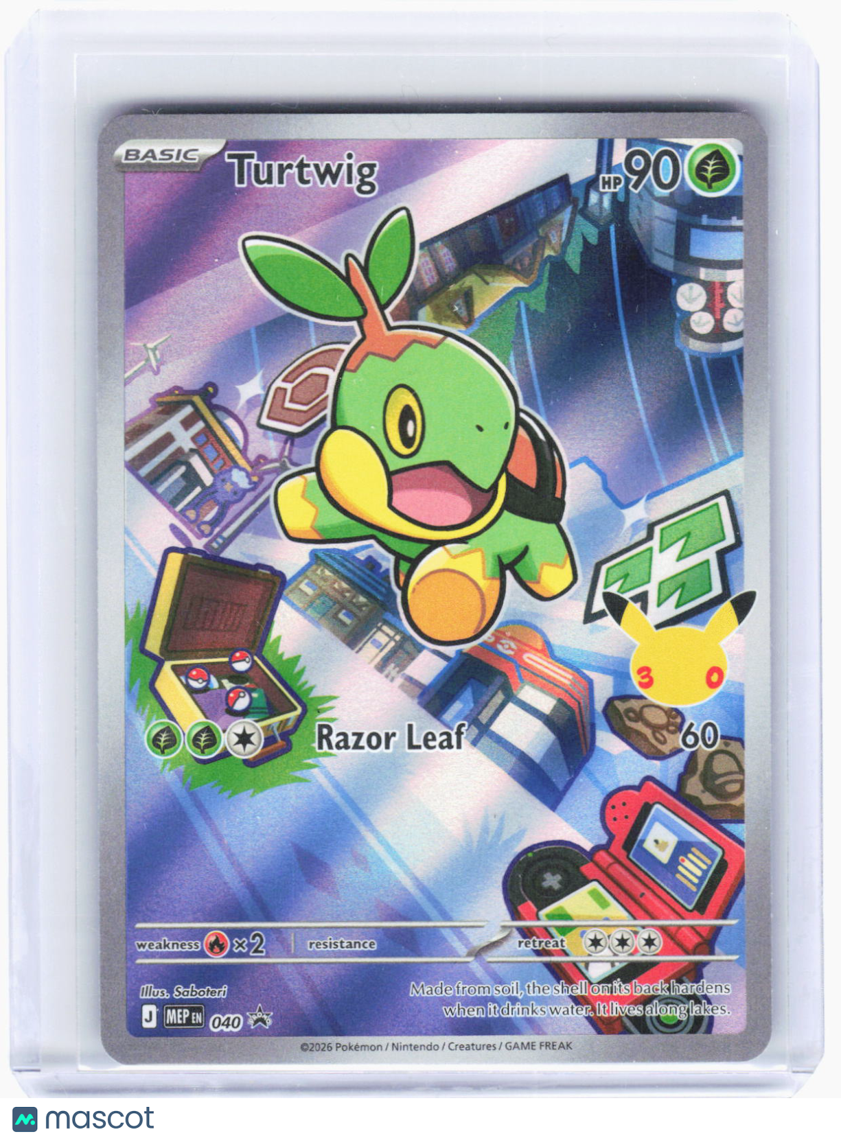 2026 Pokemon—Turtwig #MEP EN 040 Mega Evolution Promo Card—Black Star Promo Foil