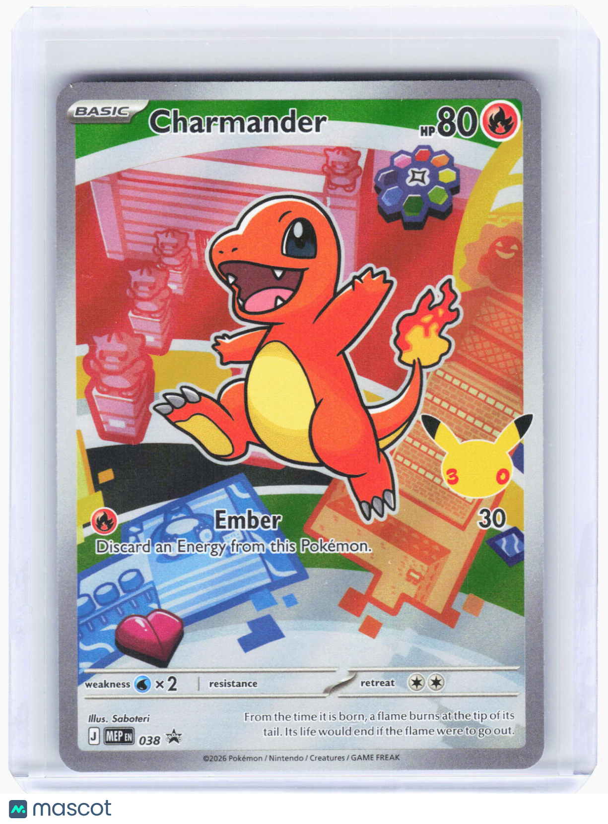 2026 Pokemon—Charmander #038 Mega Evolution Promo Cards—Black Star Promo Foil