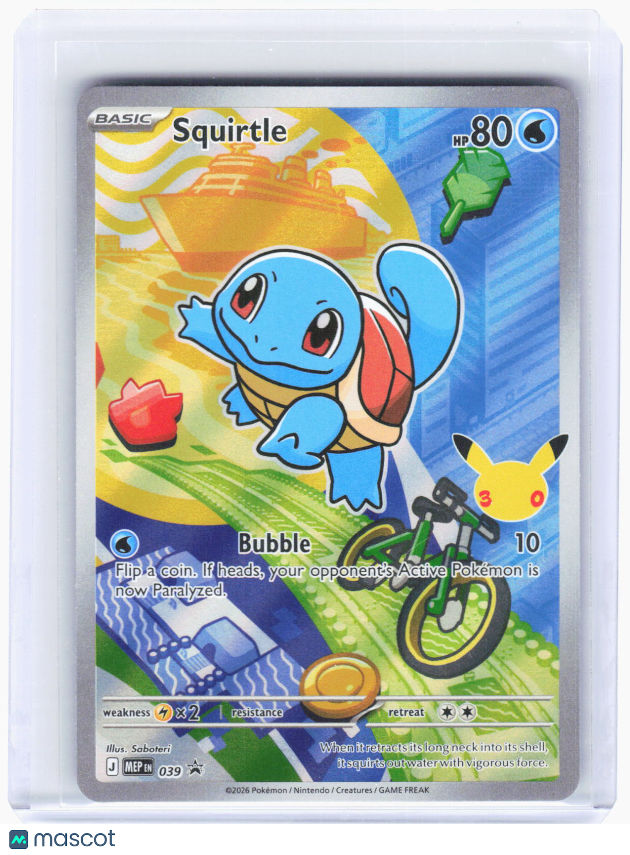 2026 Pokemon—Squirtle #039 Mega Evolution Promo Cards—Black Star Promo Foil