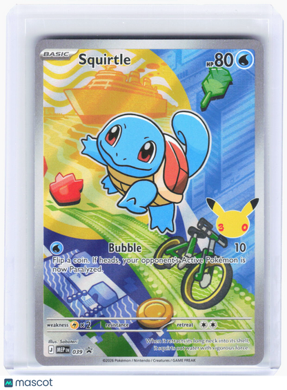 2026 Pokemon—Squirtle #039 Mega Evolution Promo Cards—Black Star Promo Foil