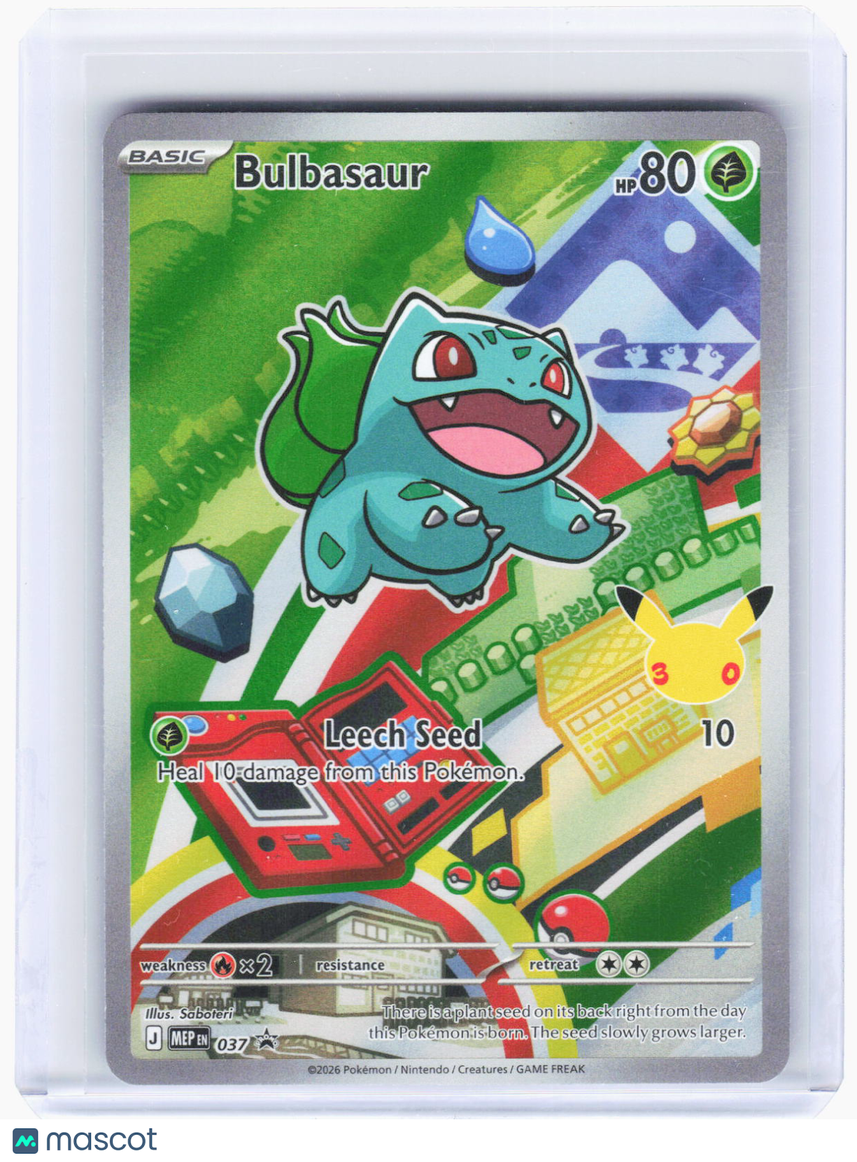 2026 Pokemon—Bulbasaur #MEP EN 037 Mega Evolution Prom Cards—BSP Foil