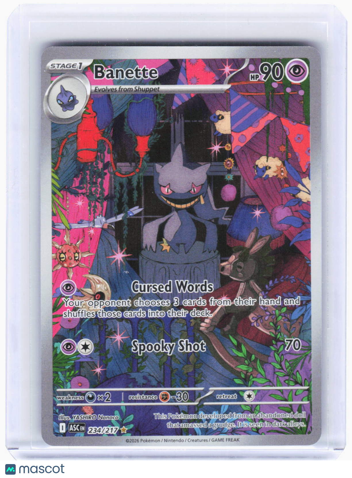 2026 Pokemon—Banette #234/217 Ascended Heroes—Illustration Rare Foil
