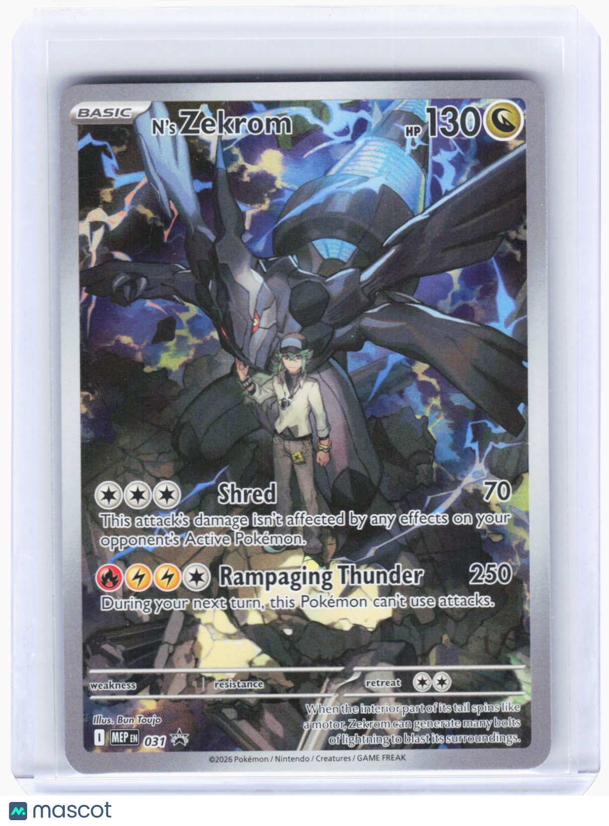 2026 Pokemon—N'S Zekrom #031 Mega Evolution Promo Cards—Black Star Promo Foil