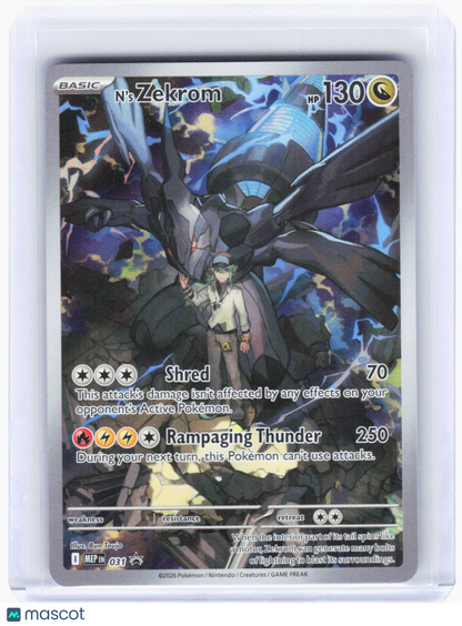 2026 Pokemon—N'S Zekrom #031 Mega Evolution Promo Cards—Black Star Promo Foil