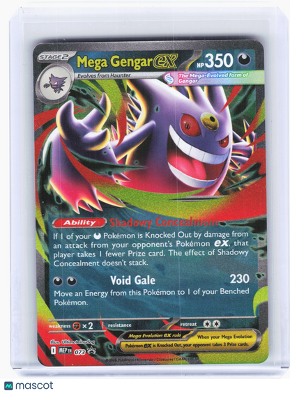 2025 Pokemon—Mega Gengar ex #073 Mega Evolution Promo—Black Star Promo Holo