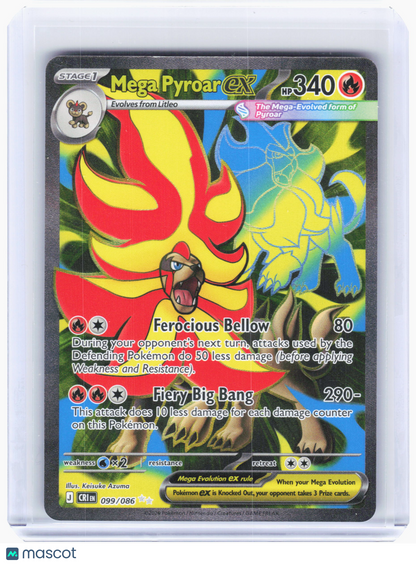 2026 Pokemon—Mega Pyroar ex #99 Chaos Rising—Ultra Rare Holo