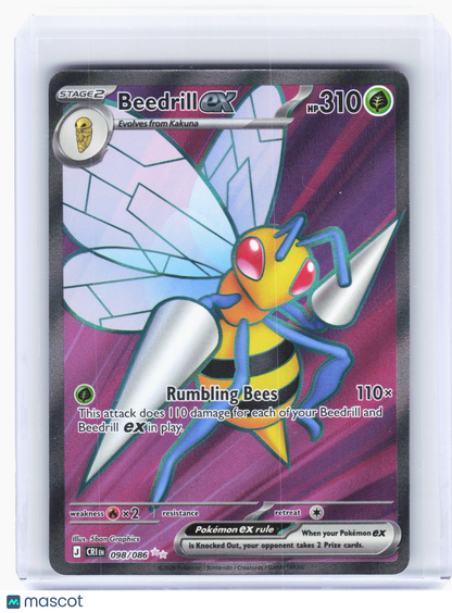 2026 Pokemon—Beedrill ex #98 Chaos Rising—Ultra Rare Holo