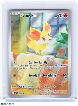 2026 Pokemon—Fennekin #080 Mega Evolution Promo—Black Star Promo Holo