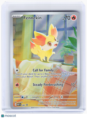 2026 Pokemon—Fennekin #080 Mega Evolution Promo—Black Star Promo Holo