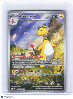 2026 Pokemon—Ampharos #90 Chaos Rising—Illustration Rare Holo