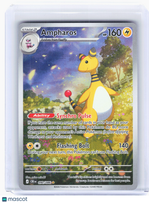 2026 Pokemon—Ampharos #90 Chaos Rising—Illustration Rare Holo