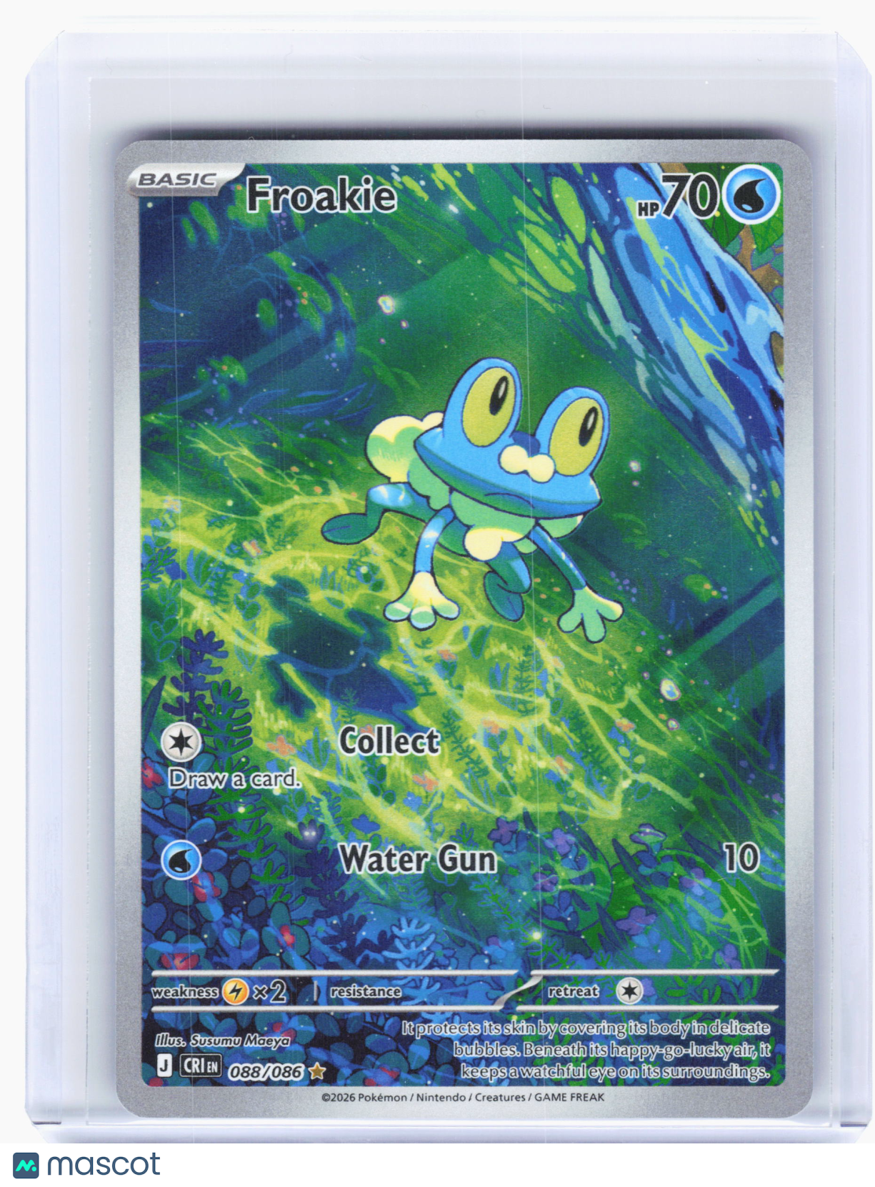 2026 Pokemon—Froakie #88 Chaos Rising—Illustration Rare Holo
