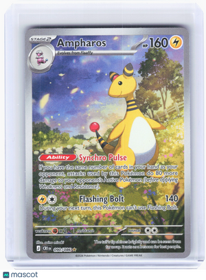 2026 Pokemon—Ampharos #90 Chaos Rising—Illustration Rare Holo