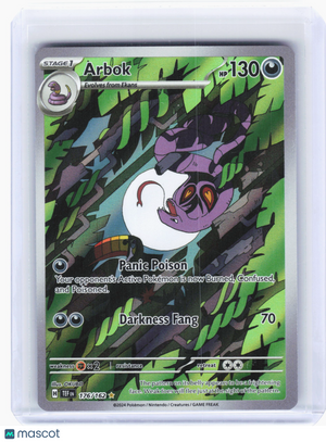 2024 Pokemon—Arbok #176 Temporal Forces—Illustration Rare Holo