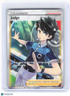 2022 Pokemon—Judge #TG25 Silver Tempest Trainer Gallery—Ultra Rare Holo
