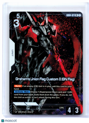 2026 Gundam—Graham's Union Flag Custom II (GN Flag) #GD04-071 Phantom Aria—Rare+